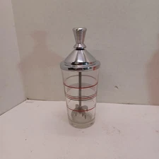 Vtg Mid Century North Bros Ice Breaker Crusher Barware Cocktail Shaker 20 oz C1