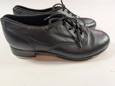Bloch Shockwave Leather Tap Shoes Black Lace Up Women's Size 7M