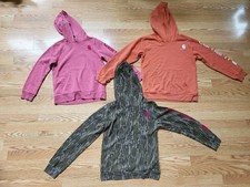 3 CARHARTT Pullover Hoodies Hooded Sweatshirt - Youth Girls Size 12 Large