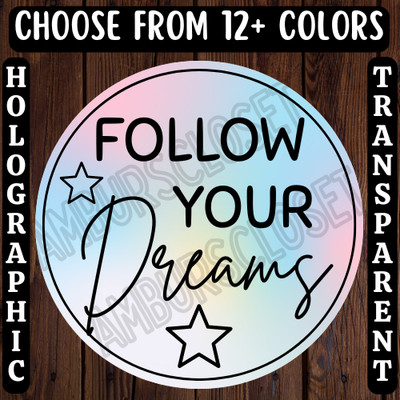 40 GRADUATION 2026 STICKERS 2'' ROUND LABELS SEALS FOLLOW YOUR DREAMS GRADUATE