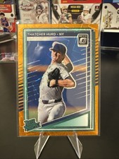 2025 Panini Donruss Rated Prospects Thatcher Hurd Orange Laser Rated Rookie