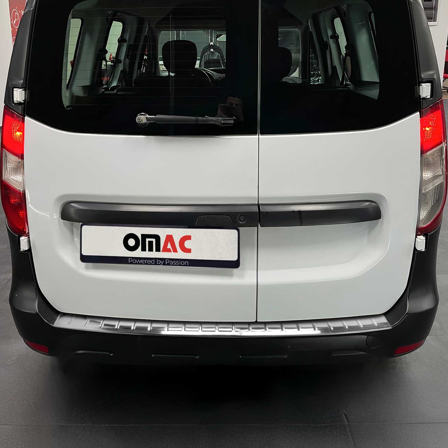 Ladekantenschutz Stoßstangenschutz für Dacia Dokker 2012-2022 Edelstahl Chrom