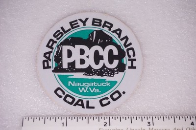 Parsley Branch Coal Co. Decal Sticker Naugatuck W.Va. Mining
