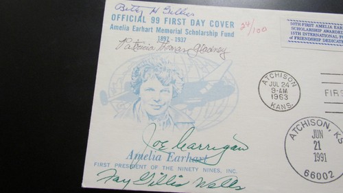 Betty Gillies Patricia Thomas Gladney signed First Day Cover FDC Astronauts - Picture 2 of 3