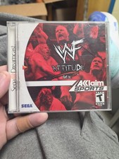 Wwf-Attitude (Sega Dreamcast) Case & Game Tested Working W/Registration Card