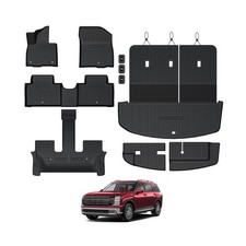 Floor Mats for Hyundai Palisade Gasoline 2026, All Weather Floor Mats Trunk C...