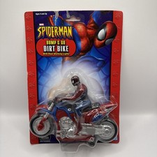 Vintage Toybiz 2004 Bump & Go Spiderman Dirt Bike Spider-Man MOC