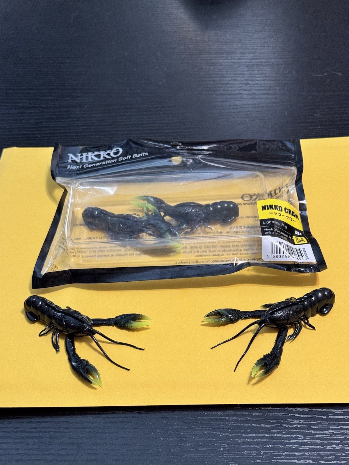 Next Generation Nikko Craw Creature Bait 3.2”  Lightning Bug