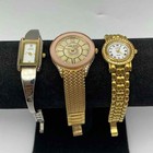 Anne Klein Women's Gold Tone Crystal Fashion Wristwatch Lot of 3 Mixed Styles — photo 1
