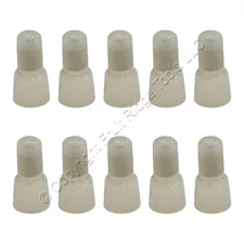 10 NSI White Easy-Twist Closed End Connectors Nylon 16-10 AWG 600V 105 C C8-N