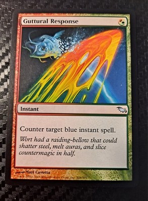Wizards of the Coast MTG Guttural Response Eventide 208/301 English RG x3