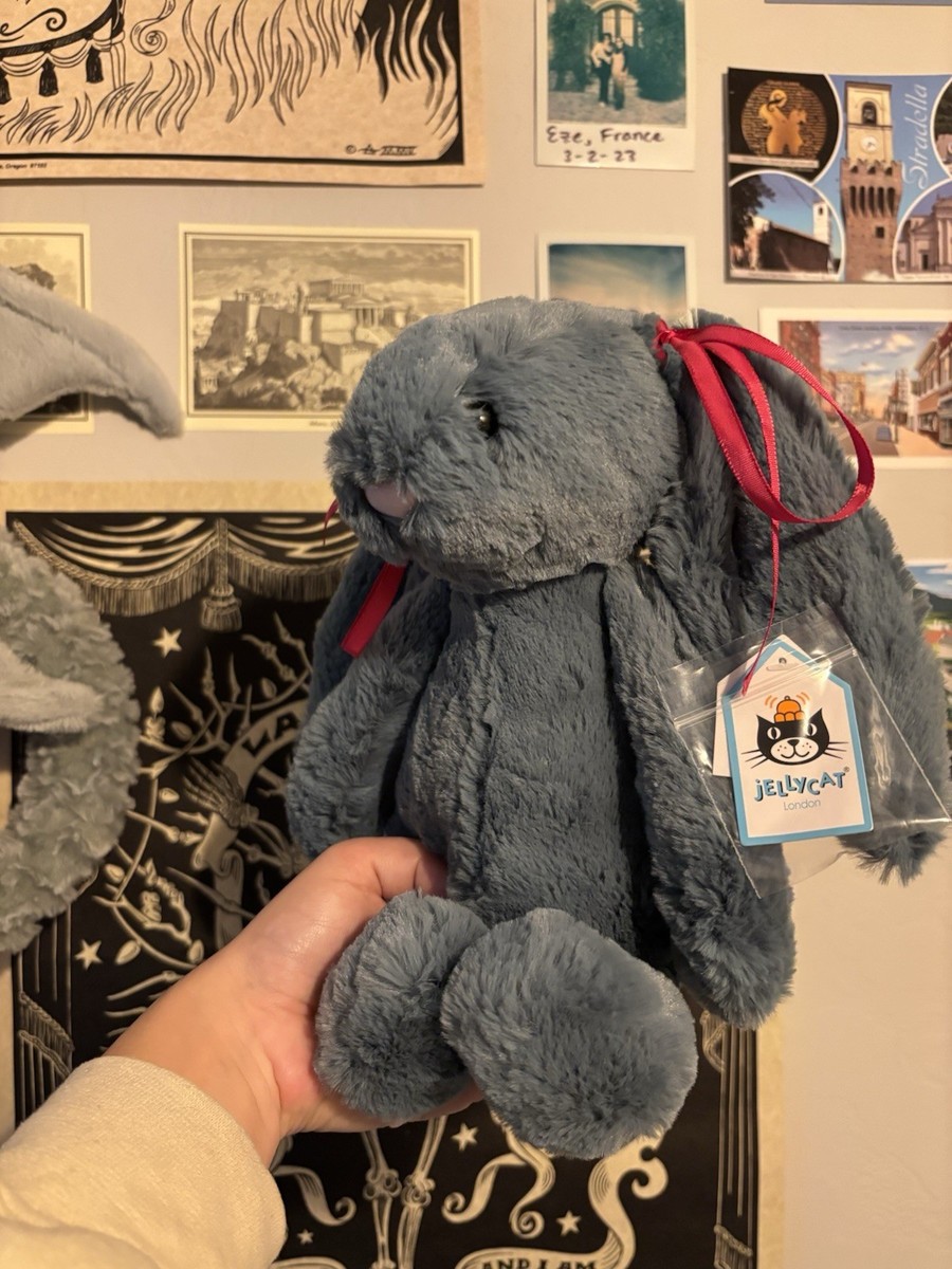 Jellycat London BASHFUL FOREST BUNNY Green Medium Plush 12” BAS3FB