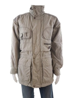 TENSON Herren Herrenjacke Gr. 50 Beige Baumwolle Langer Ärmel