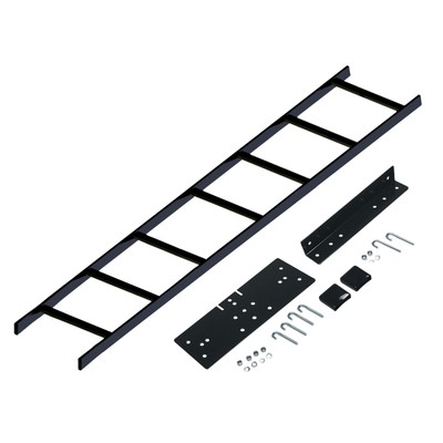 ICC 5' Ladder Rack Cable Runway Rack-to-Wall Kit, ICCMSLRW05, Black 