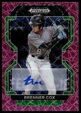 2022 Panini Prizm DP #PDP111 Brenner Cox Base Autographs Neon Pink Velocity