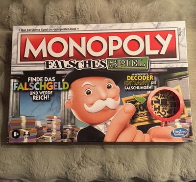 Monopoly Falsches Spiel -Hasbro- 2-6 Spieler Komplett (Zustand: Sehr Gut)