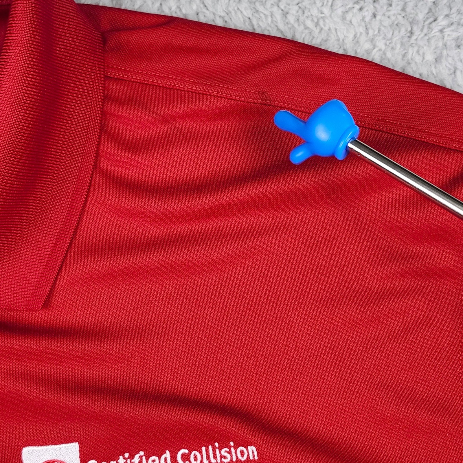 Nike Golf Dri-FIT Red Polo Shirt Mens XL Toyota Short Sleeve Wicking Performance thumbnail 5