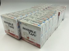 Clear Invisible Tape Office Tape Wrapping Tape, 3/4" x 1000 in, 24 Rolls