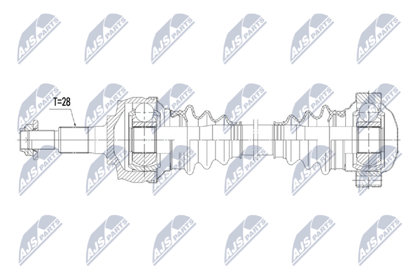 Antriebswelle NTY NPW-PS-018 FüR Porsche Boxster 987 Cayman Spyder 720 Sport 760-image