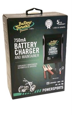 Battery Tender Jr. 750mA Battery Charger and Maintainer for Powersports