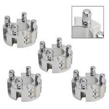 2" Wheel Spacers Kit Cable Golf Carts Lug Nuts Silver For Yamaha Club Car Ezgo