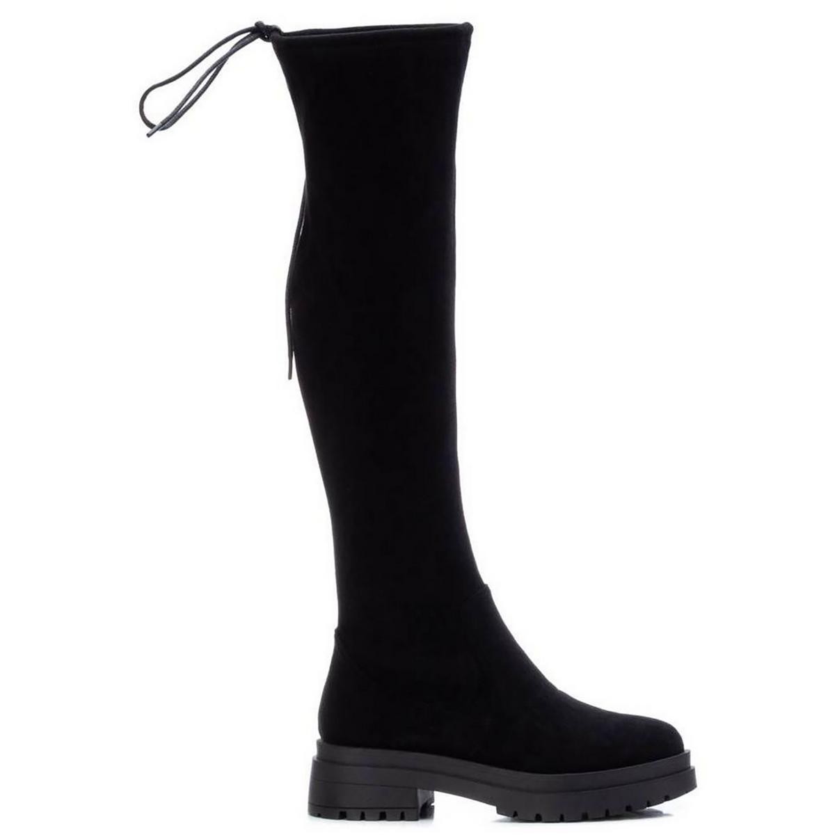 Женские сапоги до колена Xti 142122 черные с завязками по низу 36 BHFO 2994 14290₽