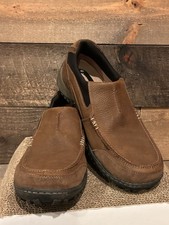 Nunn Bush Portage All Terrain Shoes Men  s 11 Brown Moc Toe Slip On 84227-276 EUC