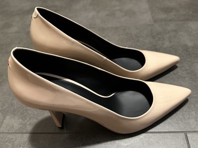 HUGO (HUGO BOSS) Pumps Gr. 39 Beige Glattleder Ausstellungsstück