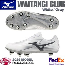 MIZUNO Stivali Rugby WAITANGI CLUB Bianco/Grigio R1GA261004 SUPER LARGHI SG 2026