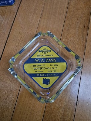 Vintage Sunoco Service Station Ash Tray
