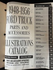 Vintage 1948-56 Ford Truck Parts Accessories Illustration Catalog Used 30.00