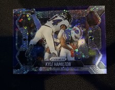 2025 Prizm Football Kyle Hamilton #7 No Huddle Disco Prizm Lockdown Insert