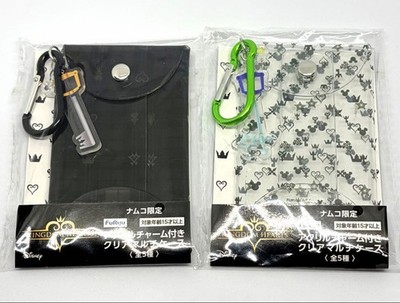 Kingdom Hearts Clear Multi Case with Acrylic Charm Set of 2