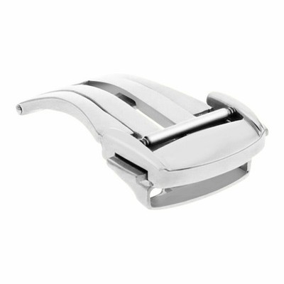 20MM STEEL BUCKLE STRAP BAND CLASP LEATHER DEPLOYMENT FOR OMEGA SEAMASTER PLANET