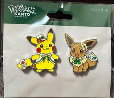 Pokemon Pok�Park KANTO ThemePark Exclusive Pikachu Eevee Carnival Pins Set Japan