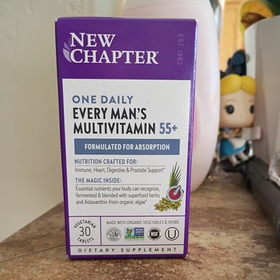 New Chapter One Daily Every Man's Multivitamin 55+ 30 Tablets EXP 04/27