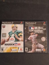 Madden NFL 09 & MLB 09 The Show (Sony PlayStation 2, PS2) 2 Game Bundle CIB