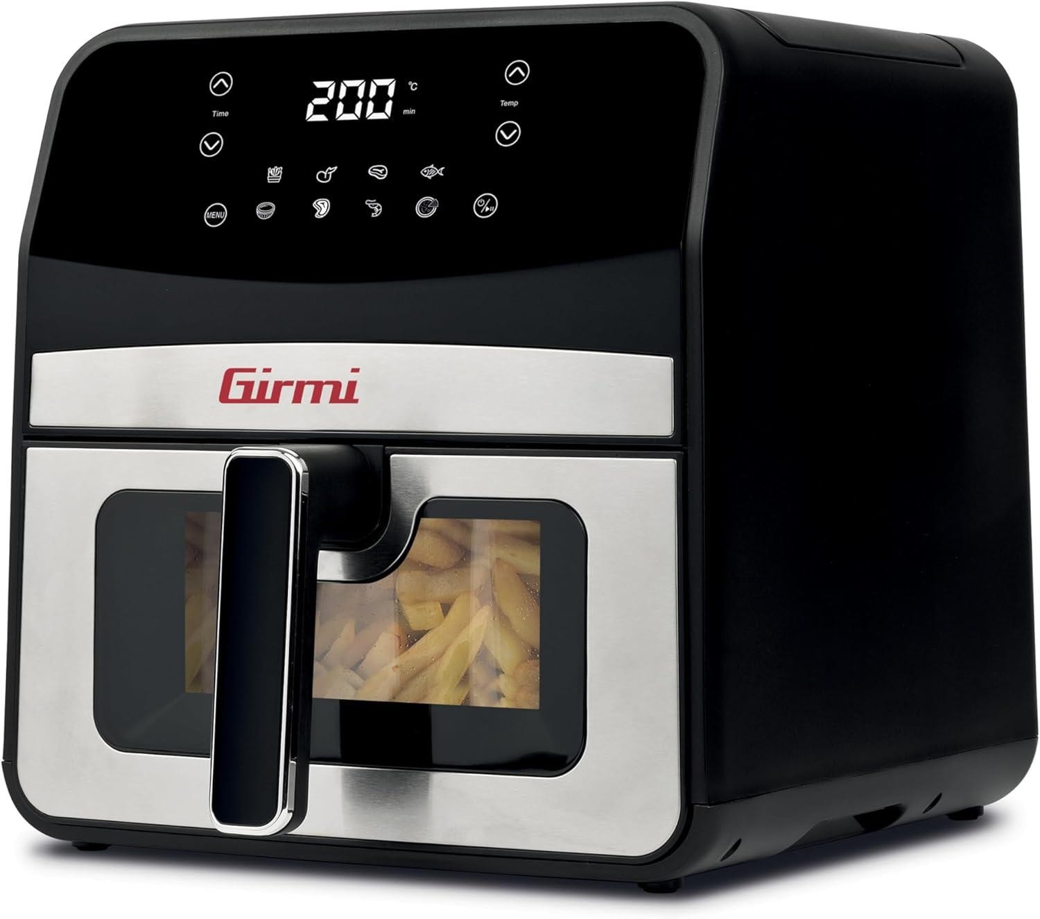 GIRMI FRIGGITRICE AD ARIA 6,5L 1700W 8 PROGRAMMI DISPLAY DIGITALE FG85