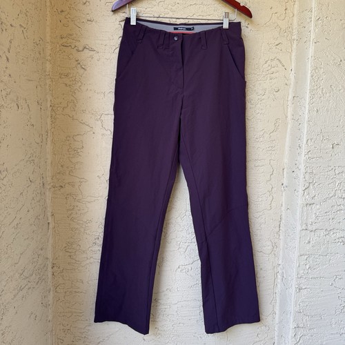 Rohan Roamers Trousers Sz 8S Purple Straight Lightweight Walking Hiking Pants