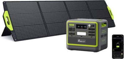 FOSSiBOT 2400W/1800W/1200W Tragbare Powerstation LiFePO4 220V Solargenerator APP