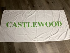 Vintage CASTLEWOOD Country Club Beach Pool Bath Towel Wrap Pleasanton California