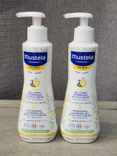LOT O 2 Mustela Nourishing Cleansing Gel Cold Cream Hair Body Wash 300ml 6/2027