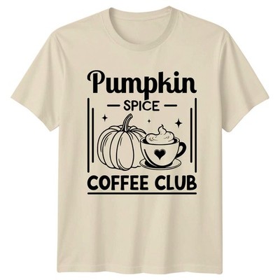 Pumpkin Spice Coffee Club Damen T-Shirt Pumpkin Spice Halloween Geschenk für Sie