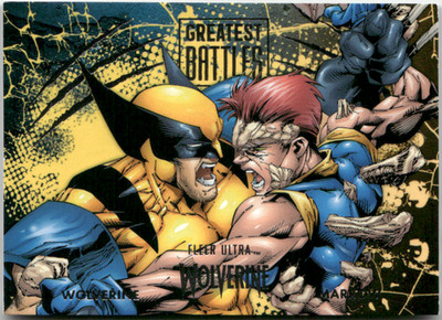 Fleer Ultra Marvel Wolverine 2022 GB-16 Wolverine vs. Marrow Greatest Battles