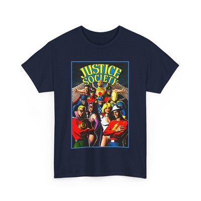 Justice Society T-Shirt - Brian Bolland Art - Dr Fate, Huntress, Power Girl - DC