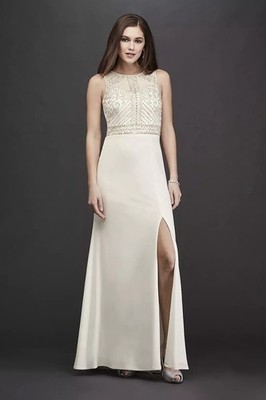 Morgan & Co. Women s Beaded Maxi Prom Gown Dress Fairy Dress Size 11