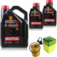Inspektionspaket 7L Motul 8100 X-Clean+ 5W-30 FüR Toyota RAV 4 III 2.2 D 4WD