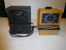 2 Punch Time Clocks Latham & Amano