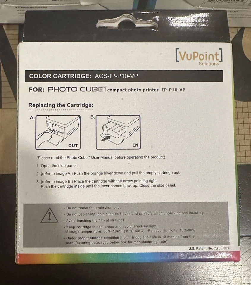 Lote de 3 cartuchos de color VuPoint Solutions ACS-IP-P20-VP para impresora de cubo de fotos Foto 3 de 3