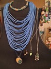 Lot Of 10 Mixed Jewelry Necklaces Earrings Bracelets — photo 1